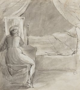 Dødens seng (recto) av William Blake