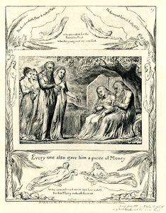 The Book of Job42:11 illustrert av william Blake av William Blake