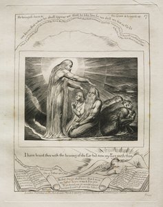 Jobs bok: Pl. 17, jeg har hørt deg med ørets hørsel, men nå ser mitt øye deg av William Blake