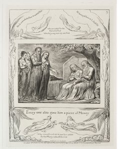 Jobs bok: Pl. 19, Hver og en ga ham også et stykke penger av William Blake