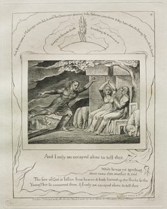 Jobs bok: Pl. 4, Og jeg er bare rømt alene for å fortelle deg det av William Blake