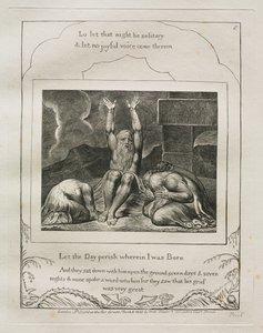 Jobs bok: Pl. 8, La dagen forgå hvor jeg ble født av William Blake