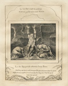 Jobs bok: Pl. 8, La dagen forgå hvor jeg ble født av William Blake