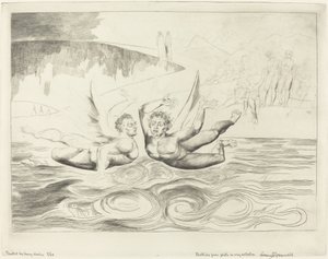 Kretsen av de korrupte tjenestemenn; Djevlene ødelegger hverandre av William Blake