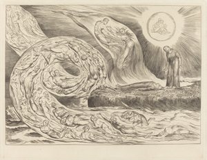 The Circle of the Lustful: Paolo og Francesca av William Blake