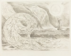 The Circle of the Lustful: Paolo og Francesca av William Blake