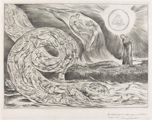 The Circle of the Lustful: Paolo og Francesca, 1827. av William Blake
