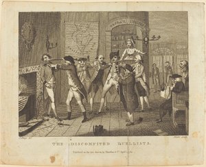 The Discomfited Duellists, 1784. av William Blake