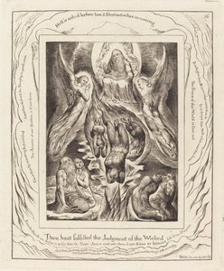 Satans fall, 1825. av William Blake