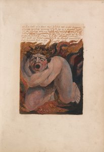 Den første boken til Urizen, plate 10, 12 - Los Howld in a dismal stupor... (Bentley 7) av William Blake