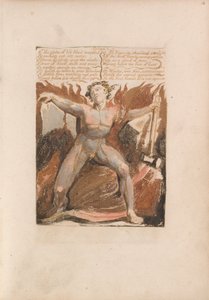 The First Book of Urizen, Plate 17, 8. The Globe of Life Blood Trembled .... (Bentley 18) av William Blake