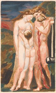 Den første boken til Urizen, plate 18 (Bentley 21) av William Blake