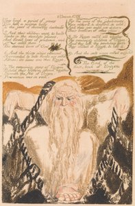 The First Book of Urizen, Plate 25, "De levde en periode på år ...." (Bentley 28) av William Blake