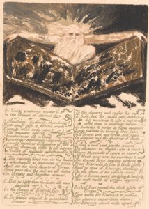 Den første boken til Urizen, plate 6, "I levende skapninger dukket det opp ...." (Bentley 5) av William Blake
