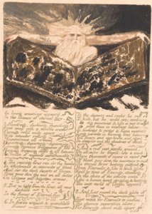 Den første boken til Urizen, Plate 6, I levende skapninger dukket opp. . . . (Bentley 5) av William Blake