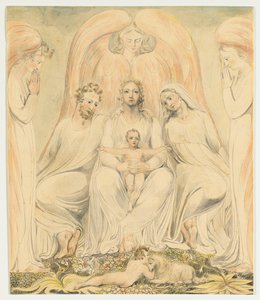 Den hellige familie (også kjent som Kristus i sannhetens fang) av William Blake