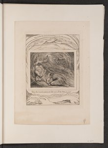 Herren svarer Job ut av virvelvinden av William Blake