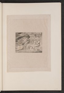 Sendebudene forteller Job om hans ulykker, 1825. av William Blake