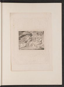 Sendebudene forteller Job om hans ulykker, 1825. av William Blake