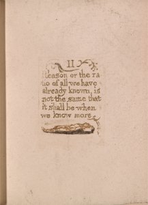 Det er ingen naturlig religion, plate 11, II grunn eller forholdet . . . . (Bentley b4) av William Blake