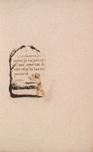 Det er ingen naturlig religion, Plate 7, V Mans ønsker. . . . (Bentley a8) av William Blake