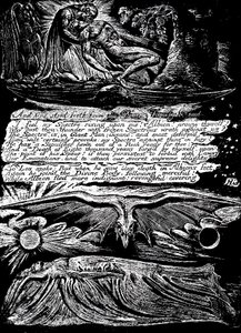 William Blake 1757-1827, engelsk mystiker, poet, maler og gravør, 1804-1820 av William Blake