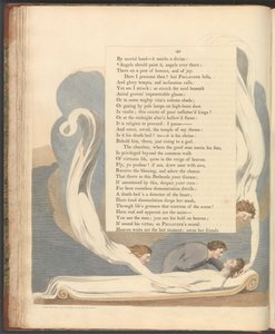 Young's Night Thoughts, side 40, "Engler bør male det, engler alltid der" av William Blake