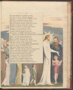Young's Night Thoughts, side 87, "Er fortapt i kjærlighet! du store filantrop" av William Blake