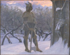 Hunen og krusifikset av William Blake Richardson