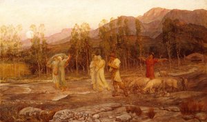 A Pastoral, A Memory of the Valley of Sparta (olje på lerret) av William Blake Richmond