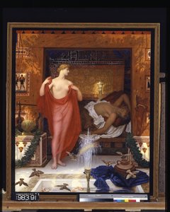 Hera In The House Of Hephaistos (olje på lerret)