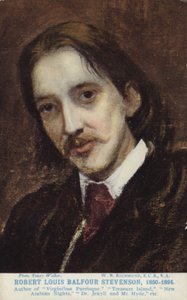 Robert Louis Stevenson (1850-1894), skotsk romanforfatter, poet og reiseskribent