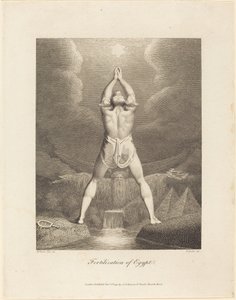 Befruktning av Egypt av William Blake after Henry Fuseli