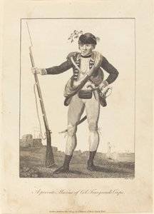 En privat marinesoldat fra oberst Fourgeouds korps