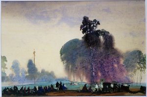 Festival (w/c & gouache på papir)