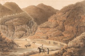 Pass i fjellene mellom Nisa og Villa Velha av William Bradford