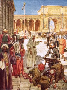 Kristus driver vekslerne fra templet av William Brassey Hole