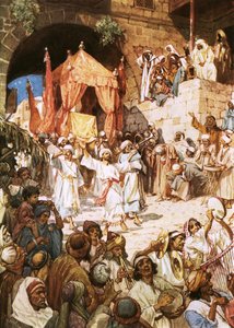 David førte arken inn i Jerusalem av William Brassey Hole