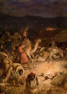 Gideon i midianittenes leir - Bibelen av William Brassey Hole