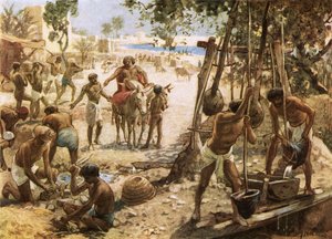 Israelittene lager murstein i Egypt av William Brassey Hole