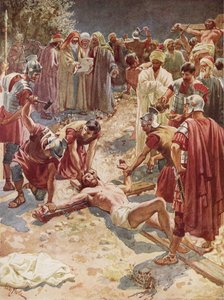 Jesus blir korsfestet av William Brassey Hole