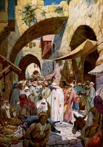 Jesus helbreder en syk kvinne - Bibelen av William Brassey Hole