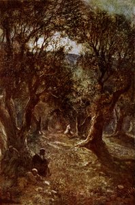Jesus ber i Getsemane hage av William Brassey Hole