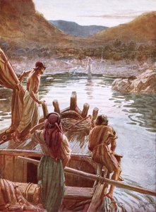 Jesus viser seg for Peter og andre ved Galileasjøen av William Brassey Hole