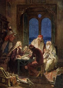 Lærte jøder som skriver bibelruller - Bibelen av William Brassey Hole