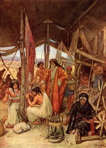 Moses inspiserer Tabernaklet - Bibelen av William Brassey Hole