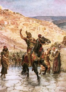 Den assyriske Rabshakeh krever overgivelse av Jerusalem av William Brassey Hole