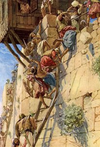 Erobringen av Jerusalem fra jebusittene - Bibelen av William Brassey Hole