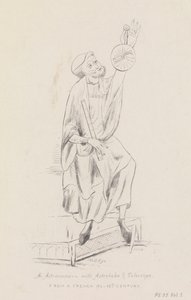 En astronom med astrolabium og et teleskop av William Brenchley Rye