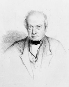 Portrett av den skotske botanikeren Robert Brown (1773-1858), ca. 1849 (tegning)
